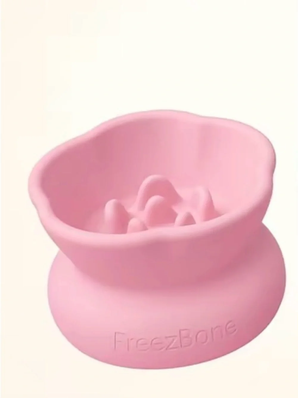 Freezbone Large Pink Flower Freezer you, treat bowl NEW sealed up to 90 pounds